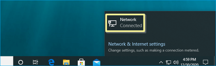 check internet connection