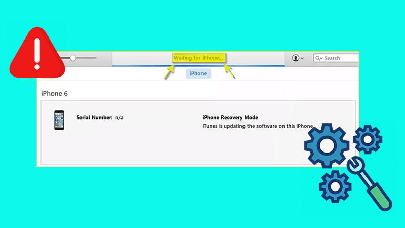 fix itunes stuck on waiting for iphone
