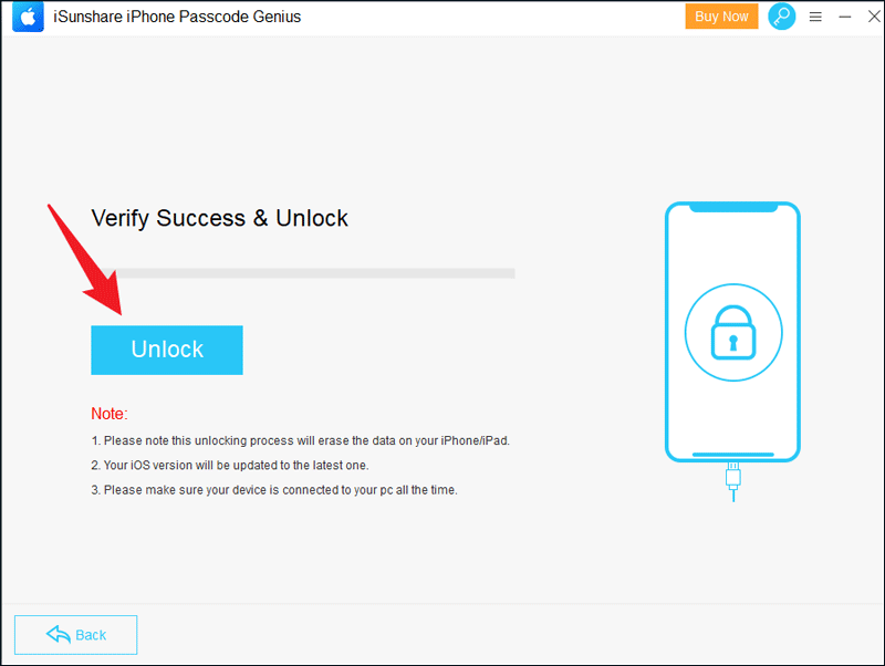 click unlock