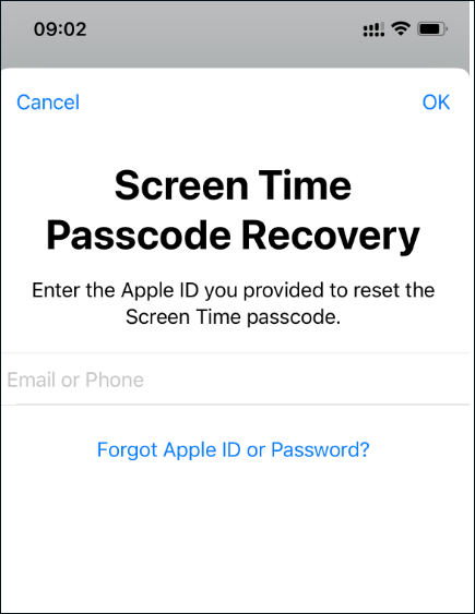 enter apple id and paaword