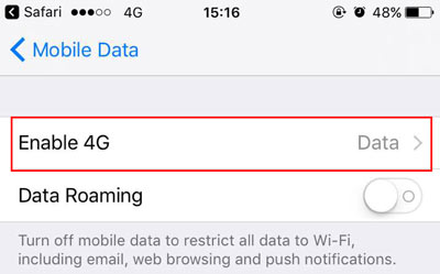 How To Change 4g To 3g 2g On Iphone 6s After Upgrade