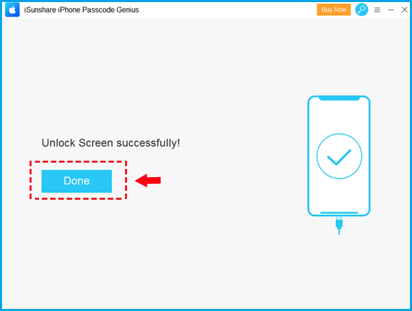 unlock iphone screen lock successfully