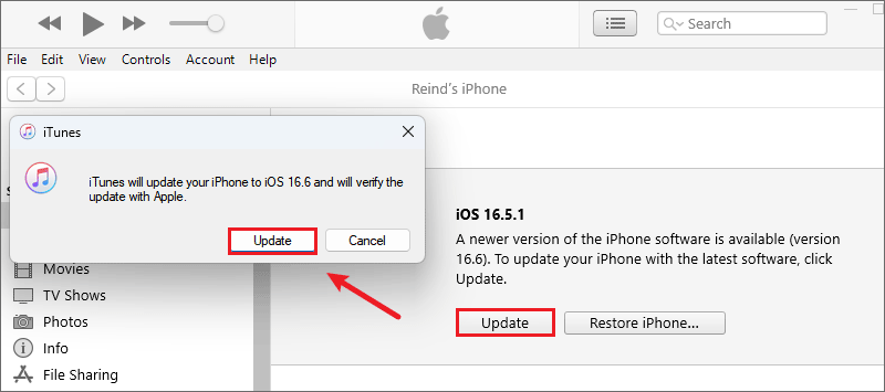 update ios software