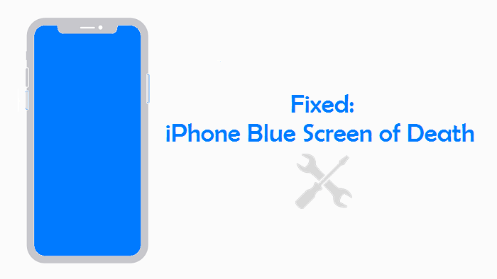 fix iphone blue screen of death