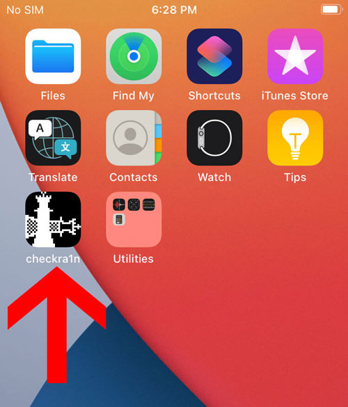 checkra1n is installed on iphone