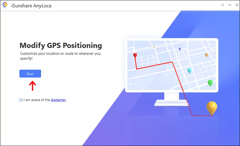 click Start on main interface