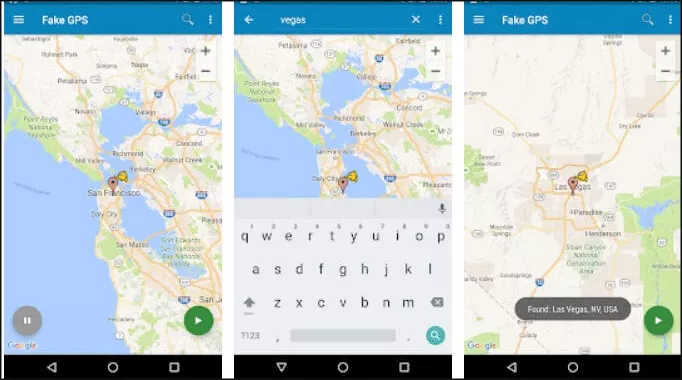 change location in fake gps