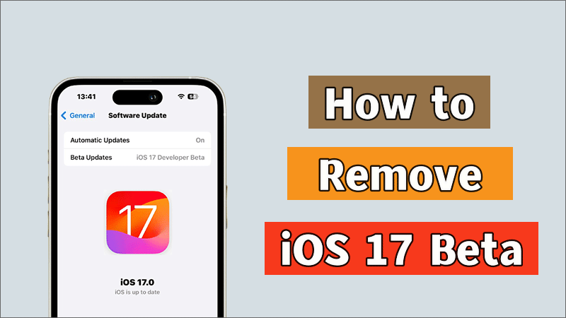 how to remove ios 17 beta update