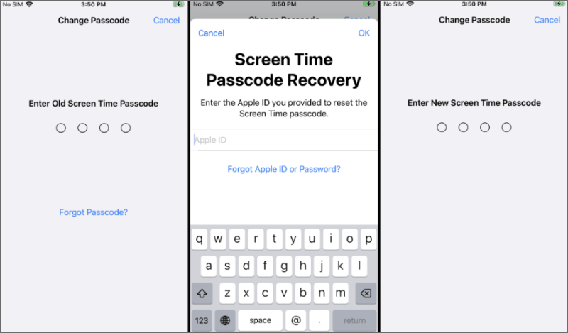 screen time passcode recovery