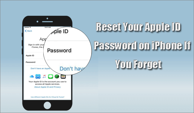 reset you apple id password