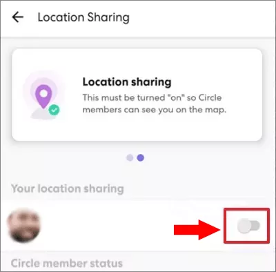 turn off locaton sharing