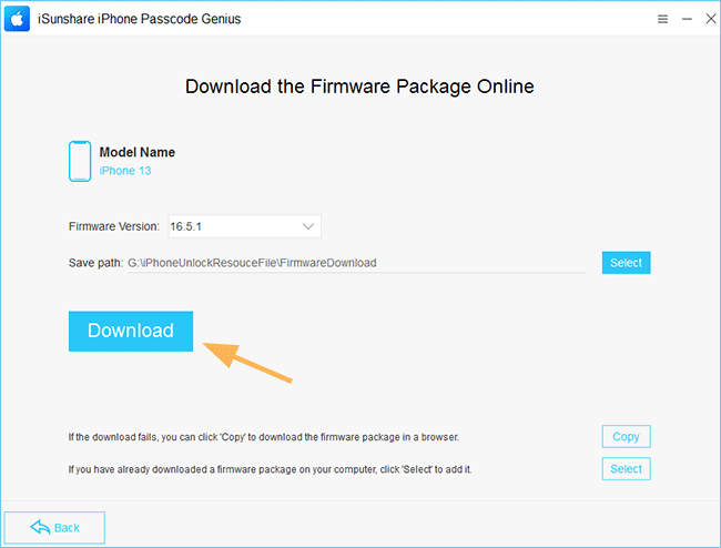 download firmware file to pc