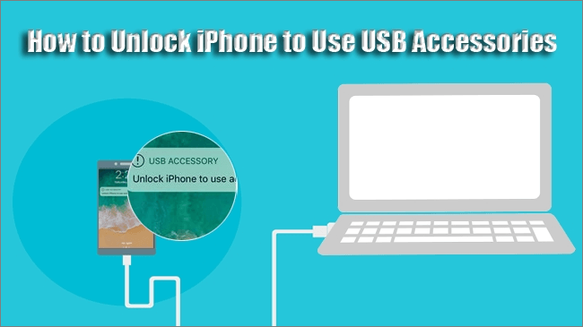 USBアクセサリを使用するには、iPhoneのロックを解除してください