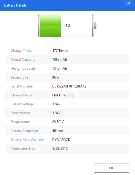 check iPad battery health