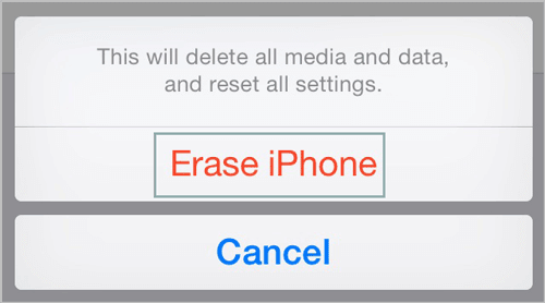 erase iphone