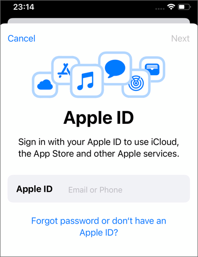 resign into apple id