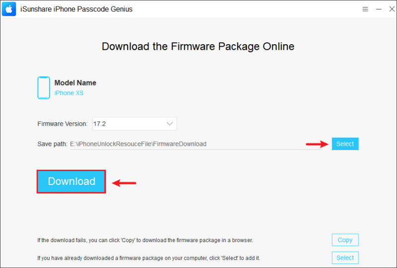 get the firmware package
