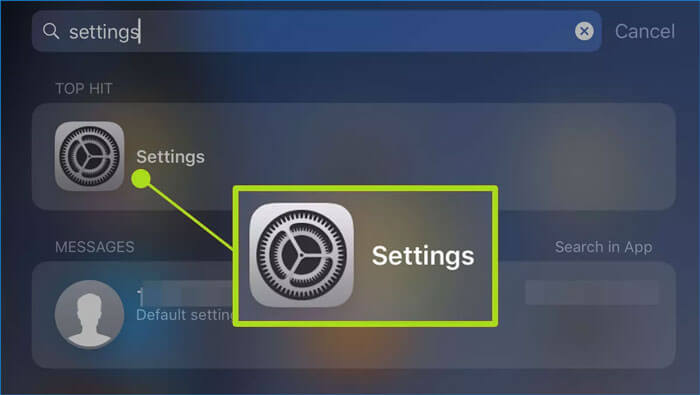 open settings