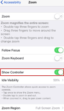 turn on show controller
