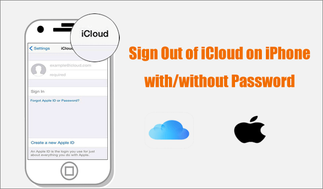 sign out of icloud on iphone