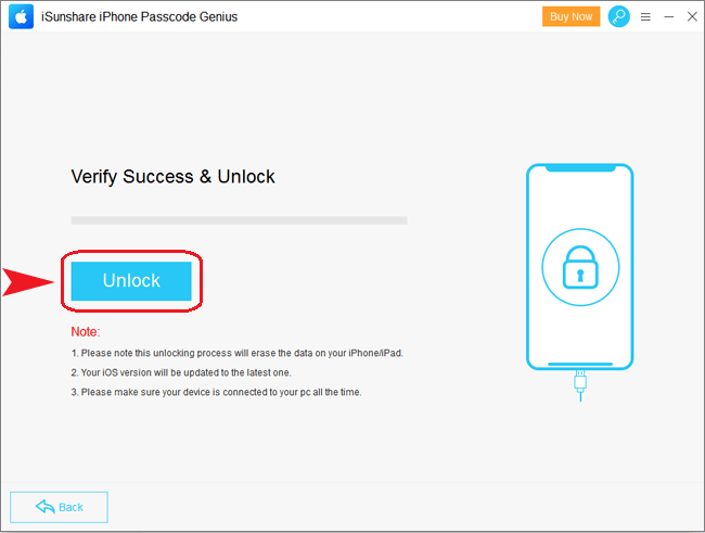 unlock the iphone passcode
