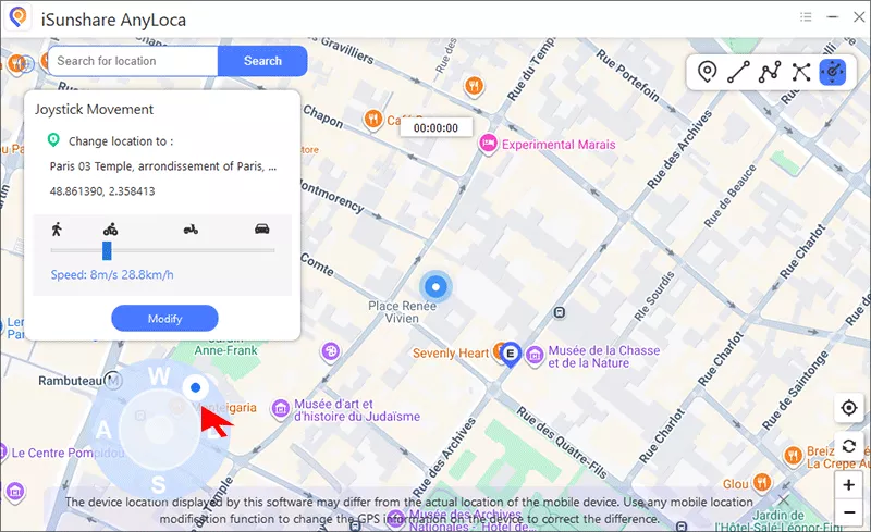 navigate with Joystick