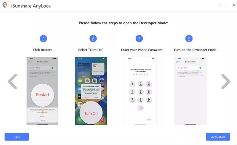 open iPhone developer mode