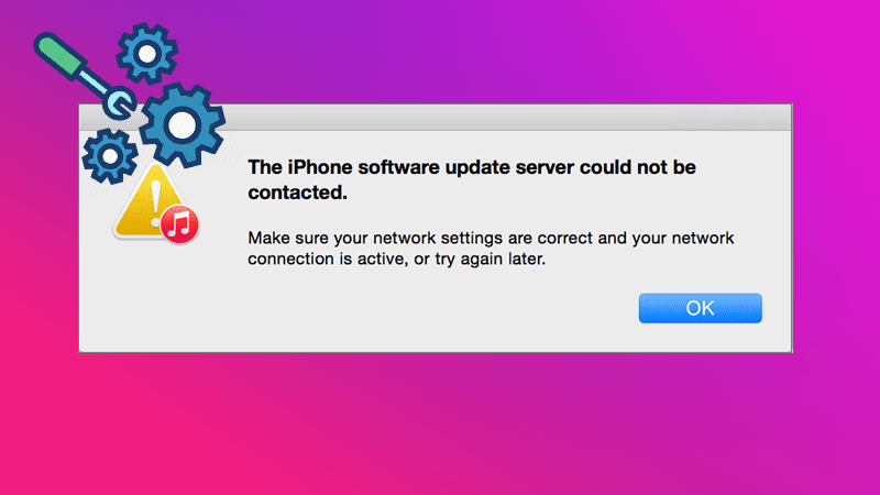 iphone software update server error