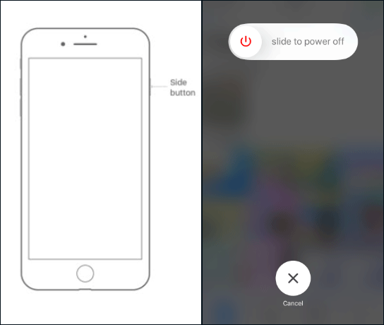 iphone 8 slide to power off