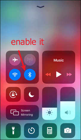 enable bluetooth
