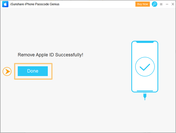 apple id was removed successfully