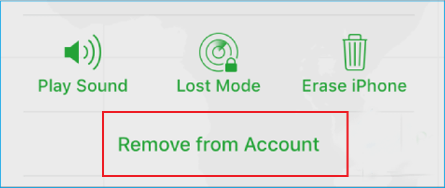 remove from account