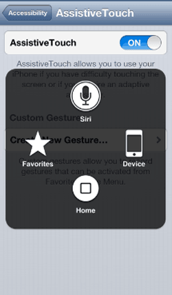 assistive touch menu