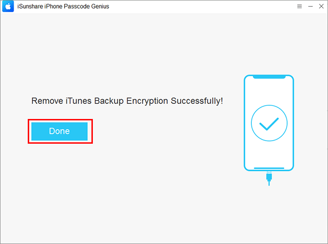 Successfully Remove iTunes Backup Encryption