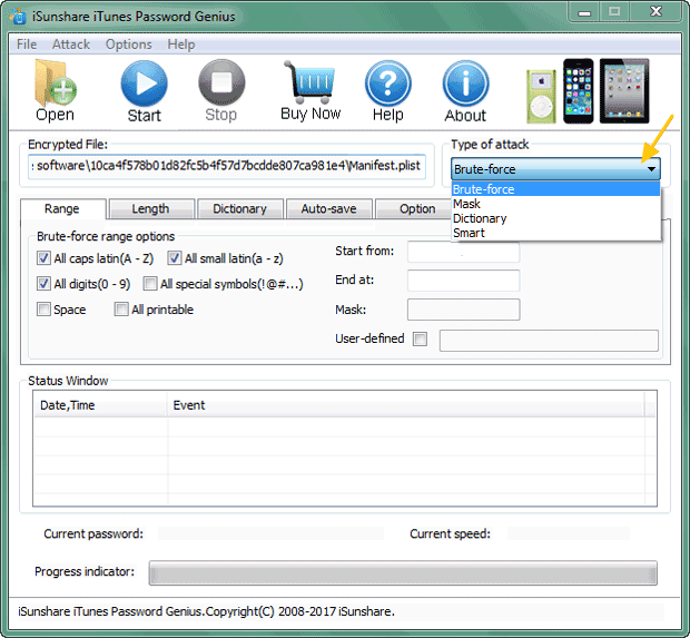 set password attack type