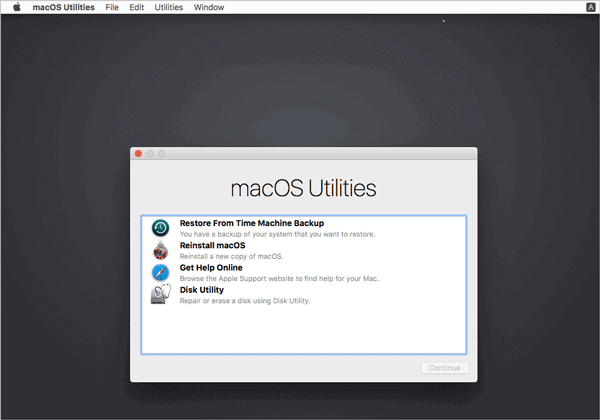 successfully boot into mac recovery mode