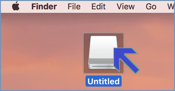 Wählen und öffnen Sie BitLocker USB auf dem Mac