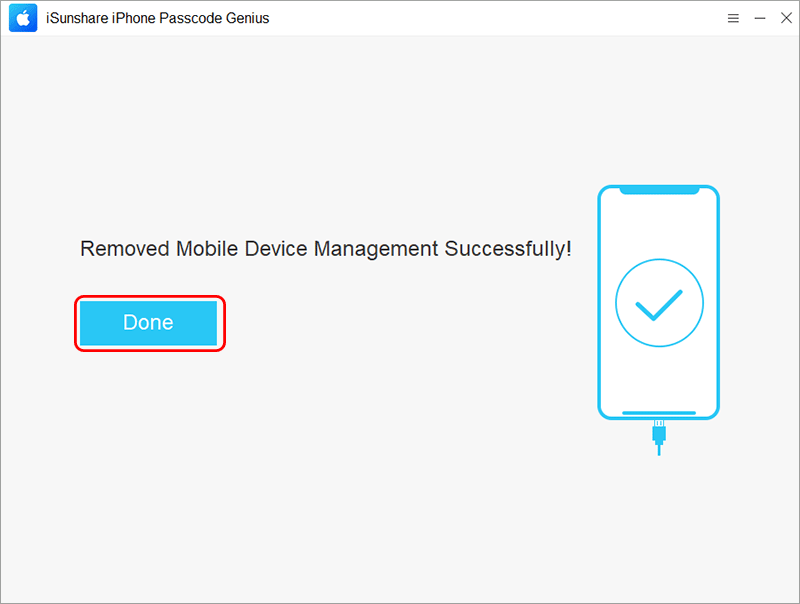 remove MDM from iPhone successfully