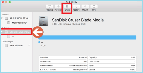 erase the chosen BitLocker drive