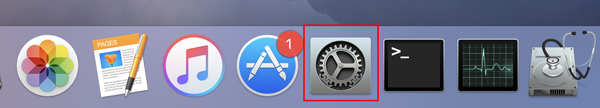 system preferences dock