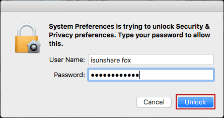 enter administrator password to remove lock