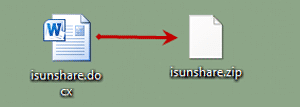 change word docx extension to zip
