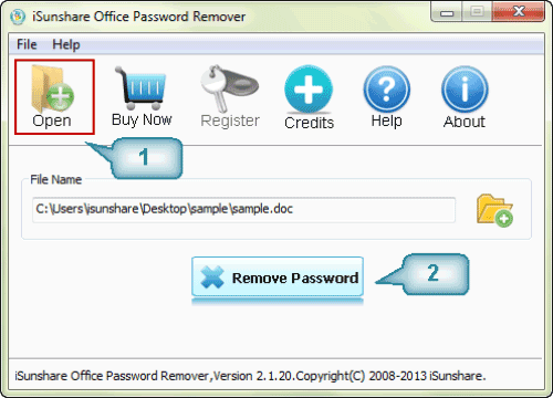 Entschlüsseln Sie die Office-Datei, indem Sie das geöffnete Passwort entfernen