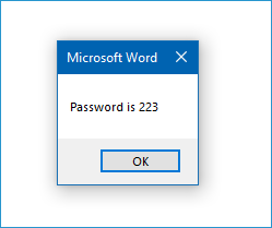 display password