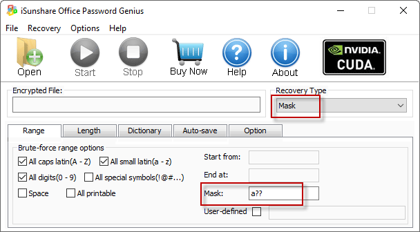 choose mask type