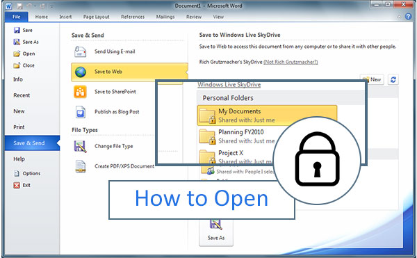 locked out of office files how to open
