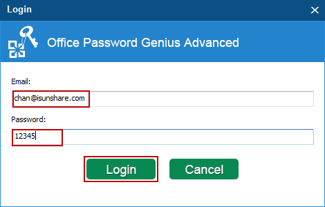 login with isunshare email address