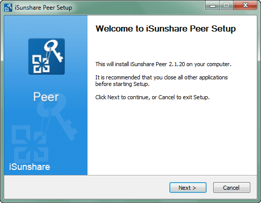 install client program isunshare peer