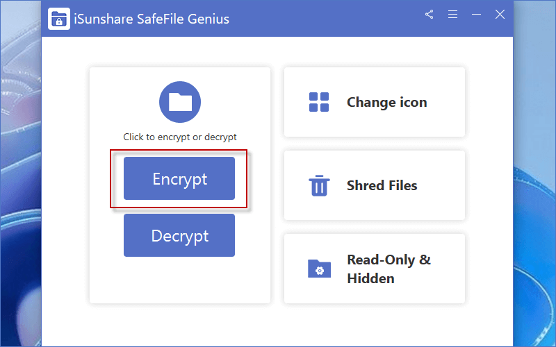 encrypt word and pdf documents with iSunshare SafeFile