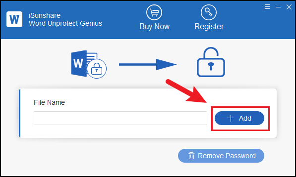  import the locked Word document